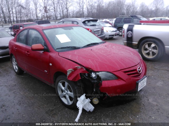 JM1BK123851344659 - 2005 MAZDA 3 S RED photo 1