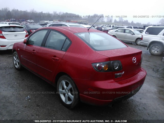 JM1BK123851344659 - 2005 MAZDA 3 S RED photo 3