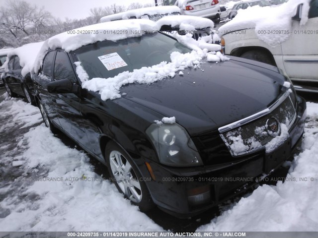 1G6DP577X70195602 - 2007 CADILLAC CTS HI FEATURE V6 BLACK photo 1