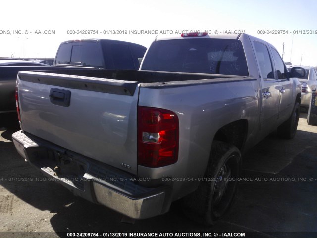 3GCEC33019G187221 - 2009 CHEVROLET SILVERADO C1500 LTZ GRAY photo 4