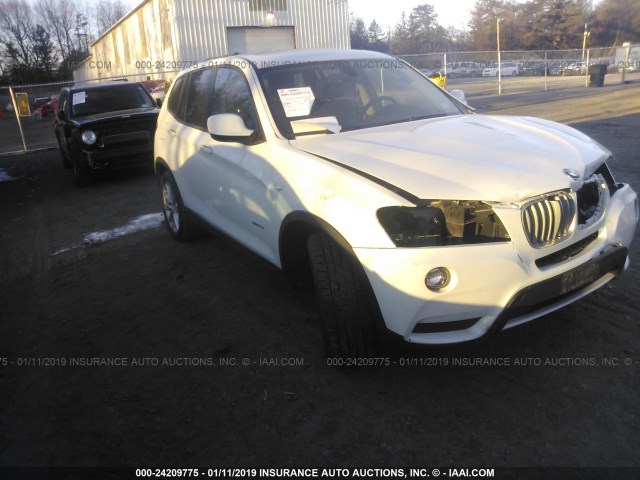 5UXWX9C59D0A29831 - 2013 BMW X3 XDRIVE28I WHITE photo 1