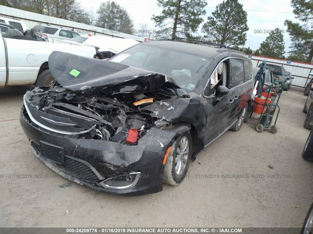 2C4RC1BG2HR529868 - 2017 CHRYSLER PACIFICA TOURING L BLACK photo 2