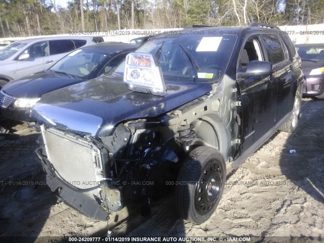 2GKFLTE55C6261776 - 2012 GMC TERRAIN SLE BLACK photo 2