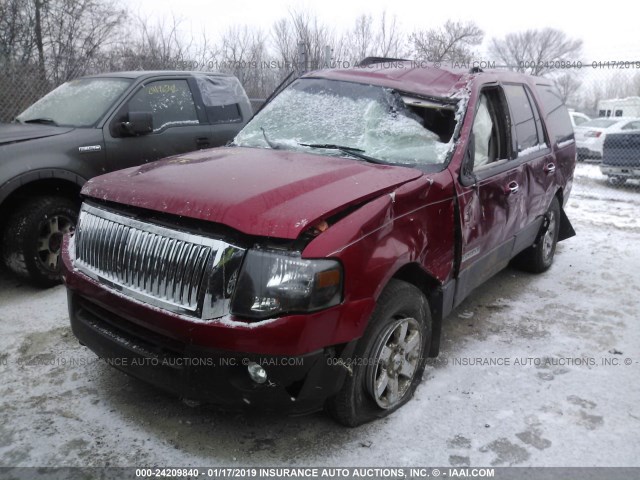 1FMFU16517LA69792 - 2007 FORD EXPEDITION XLT RED photo 2