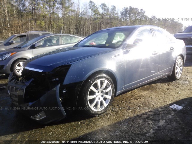 1G6DU57V190149277 - 2009 CADILLAC CTS HI FEATURE V6 BLUE photo 2