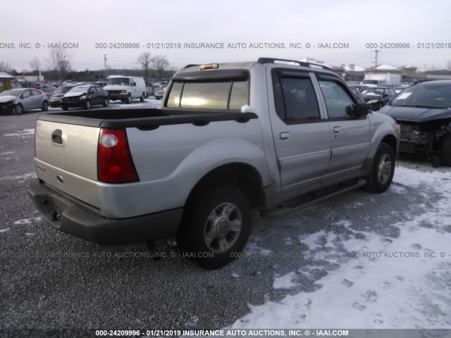 1FMZU77E63UA39397 - 2003 FORD EXPLORER SPORT TR  SILVER photo 4