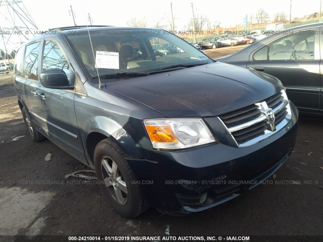 2D8HN54139R663068 - 2009 DODGE GRAND CARAVAN SXT BLUE photo 1