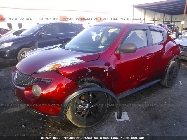 JN8AF5MR1CT103752 - 2012 NISSAN JUKE S/SV/SL BURGUNDY photo 2