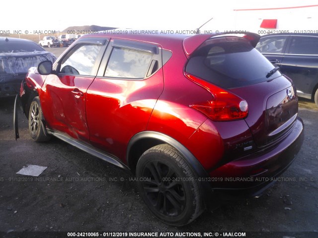 JN8AF5MR1CT103752 - 2012 NISSAN JUKE S/SV/SL BURGUNDY photo 3