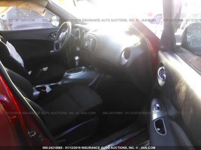 JN8AF5MR1CT103752 - 2012 NISSAN JUKE S/SV/SL BURGUNDY photo 5