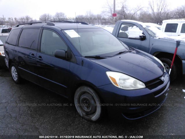 5TDZA23C84S138457 - 2004 TOYOTA SIENNA CE/LE Dark Blue photo 1