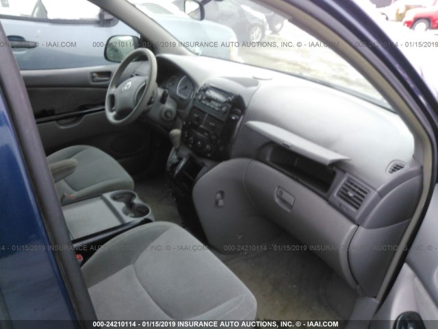 5TDZA23C84S138457 - 2004 TOYOTA SIENNA CE/LE Dark Blue photo 5