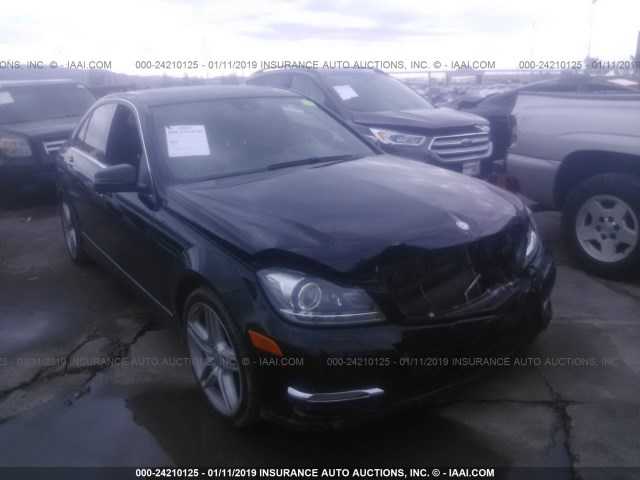 WDDGF4HBXDA859712 - 2013 MERCEDES-BENZ C 250 BLACK photo 1