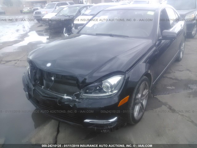 WDDGF4HBXDA859712 - 2013 MERCEDES-BENZ C 250 BLACK photo 2