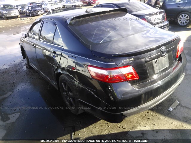 4T1BE46K07U150764 - 2007 TOYOTA CAMRY NEW GENERAT CE/LE/XLE/SE BLACK photo 3
