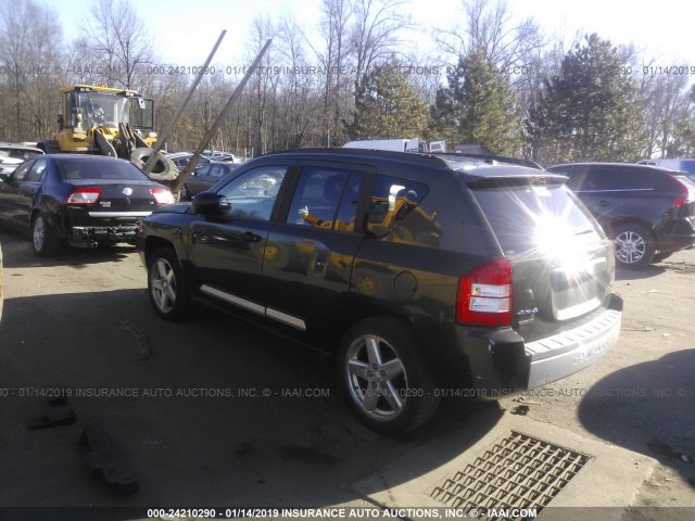 1J8FF57W07D116620 - 2007 JEEP COMPASS LIMITED GREEN photo 3