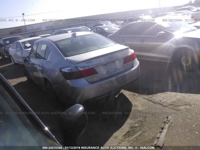 1HGCR6F58EA007841 - 2014 HONDA ACCORD HYBRID/EXL SILVER photo 3