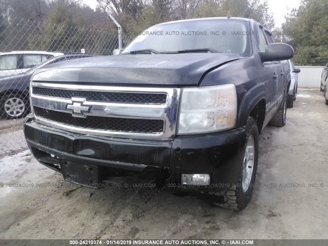 2GCEK13MX71518068 - 2007 CHEVROLET SILVERADO K1500 CREW CAB BLACK photo 6