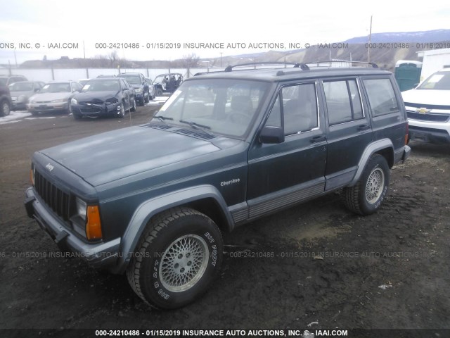 1J4FJ78S4RL215344 - 1994 JEEP CHEROKEE COUNTRY GREEN photo 2