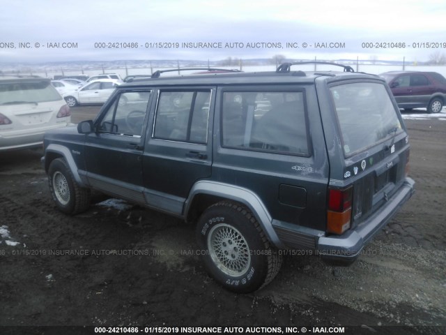 1J4FJ78S4RL215344 - 1994 JEEP CHEROKEE COUNTRY GREEN photo 3