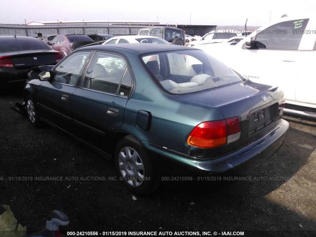 1HGEJ6629WL008203 - 1998 HONDA CIVIC DX GREEN photo 3