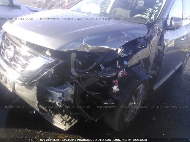 5N1DR2MNXHC904159 - 2017 NISSAN PATHFINDER S/SV/SL/PLATINUM GRAY photo 6