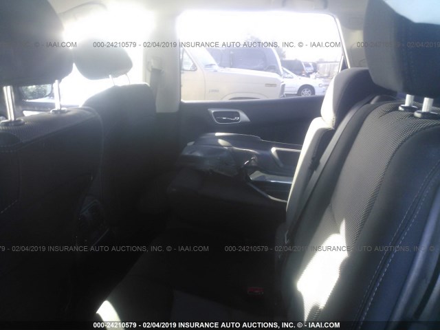 5N1DR2MNXHC904159 - 2017 NISSAN PATHFINDER S/SV/SL/PLATINUM GRAY photo 8