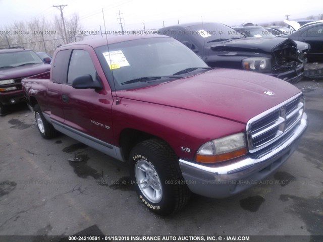 1B7GL23XXVS229002 - 1997 DODGE DAKOTA RED photo 1