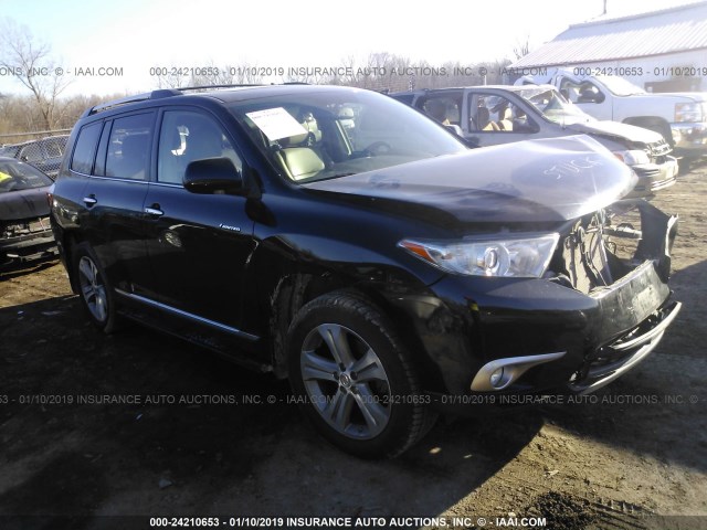 5TDDK3EH6CS167041 - 2012 TOYOTA HIGHLANDER LIMITED BLACK photo 1