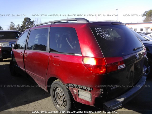 5TDZA23C84S113753 - 2004 TOYOTA SIENNA CE/LE RED photo 3