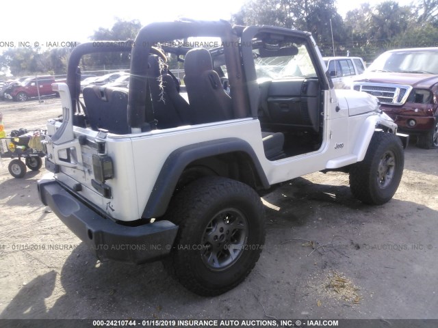 1J4FA39S64P702697 - 2004 JEEP WRANGLER X SILVER photo 4