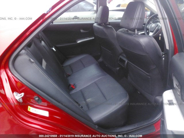 4T1BF1FK0CU556520 - 2012 TOYOTA CAMRY SE/LE/XLE 红色 照片 8