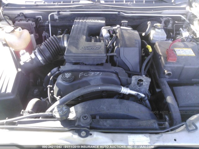 1GCDT136358251229 - 2005 CHEVROLET COLORADO SILVER photo 10