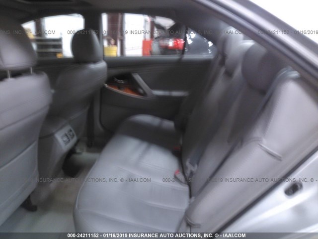 4T1BE46K28U244758 - 2008 TOYOTA CAMRY CE/LE/XLE/SE SILVER photo 8