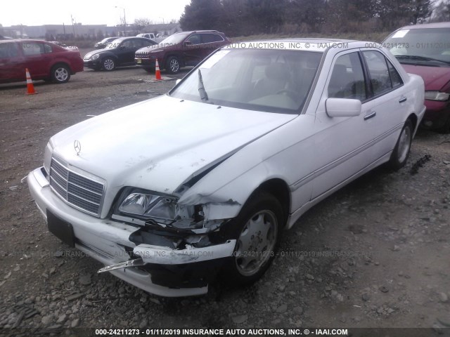 WDBHA29G4XA679172 - 1999 MERCEDES-BENZ C 280 WHITE photo 2