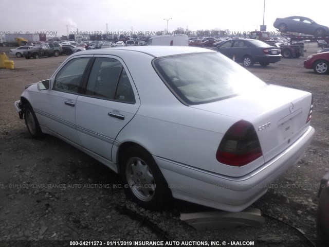 WDBHA29G4XA679172 - 1999 MERCEDES-BENZ C 280 WHITE photo 3