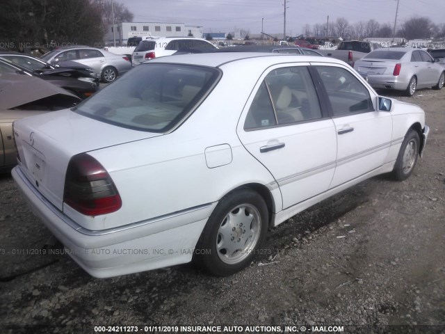 WDBHA29G4XA679172 - 1999 MERCEDES-BENZ C 280 WHITE photo 4