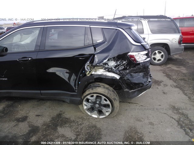 3C4NJDCBXJT442456 - 2018 JEEP COMPASS LIMITED BLACK photo 6