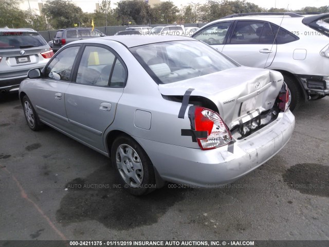 KMHDN45D42U356402 - 2002 HYUNDAI ELANTRA GLS/GT GRAY photo 3