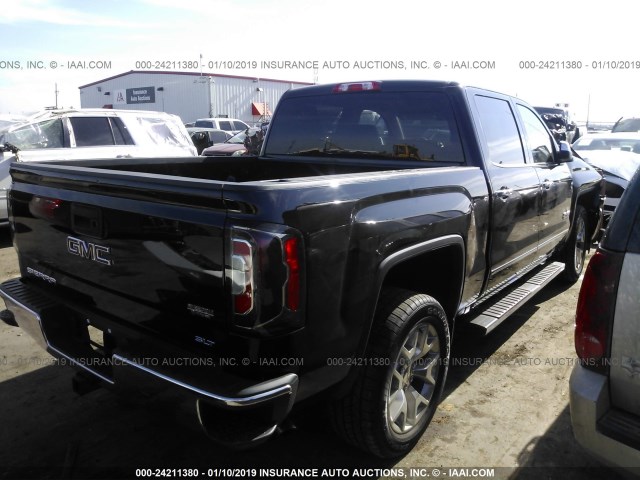 3GTP1NEC4JG611142 - 2018 GMC SIERRA C1500 SLT BLACK photo 4