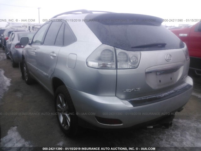 JTJHW31U072039817 - 2007 LEXUS RX 400H SILVER photo 3