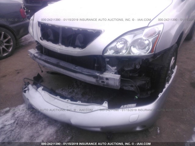 JTJHW31U072039817 - 2007 LEXUS RX 400H SILVER photo 6