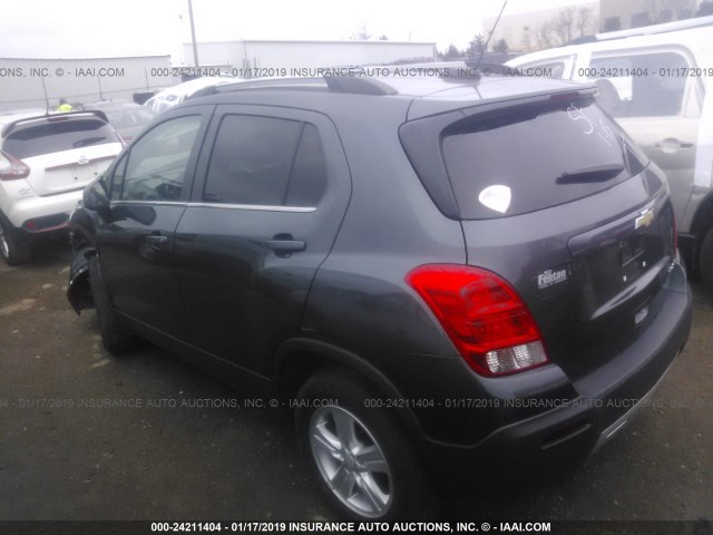 3GNCJLSB6GL197755 - 2016 CHEVROLET TRAX 1LT BLACK photo 3