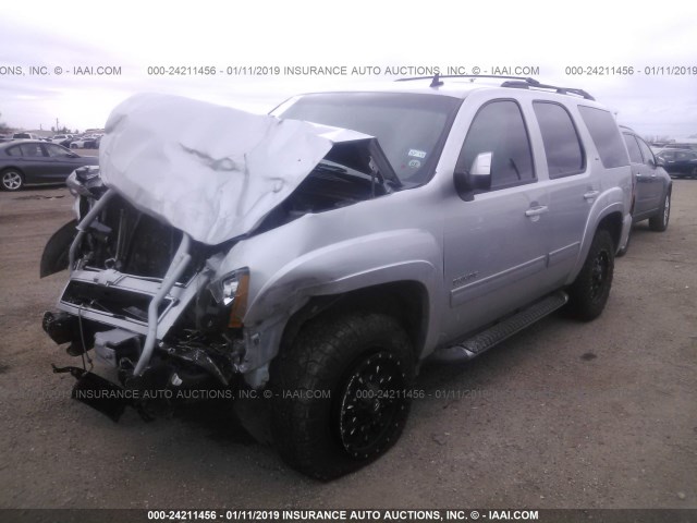 1GNSCBE06DR156993 - 2013 CHEVROLET TAHOE C1500 LT SILVER photo 2