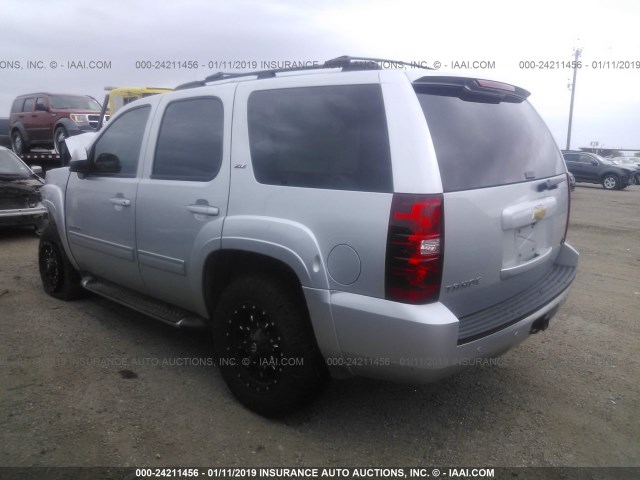 1GNSCBE06DR156993 - 2013 CHEVROLET TAHOE C1500 LT SILVER photo 3