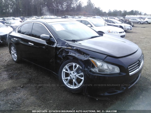 1N4AA5AP3CC852376 - 2012 NISSAN MAXIMA S/SV BLACK photo 1