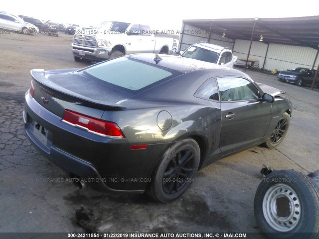 2G1FB1E37F9242112 - 2015 CHEVROLET CAMARO LS GRAY photo 4