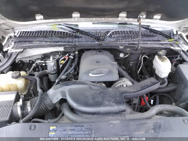 3GNEC16T14G271887 - 2004 CHEVROLET SUBURBAN C1500 თეთრი ფოტო 10