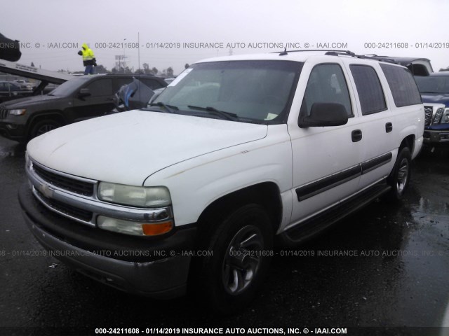 3GNEC16T14G271887 - 2004 CHEVROLET SUBURBAN C1500 თეთრი ფოტო 2