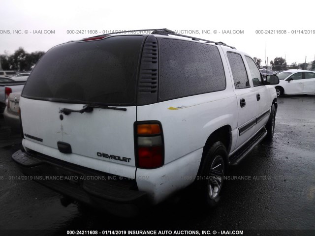 3GNEC16T14G271887 - 2004 CHEVROLET SUBURBAN C1500 თეთრი ფოტო 4